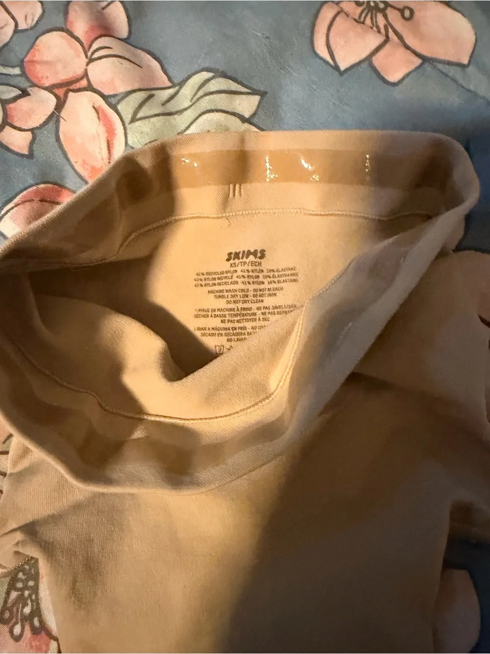 SKIMS Nude/Tan Thong Shapewear High-Waist Brief